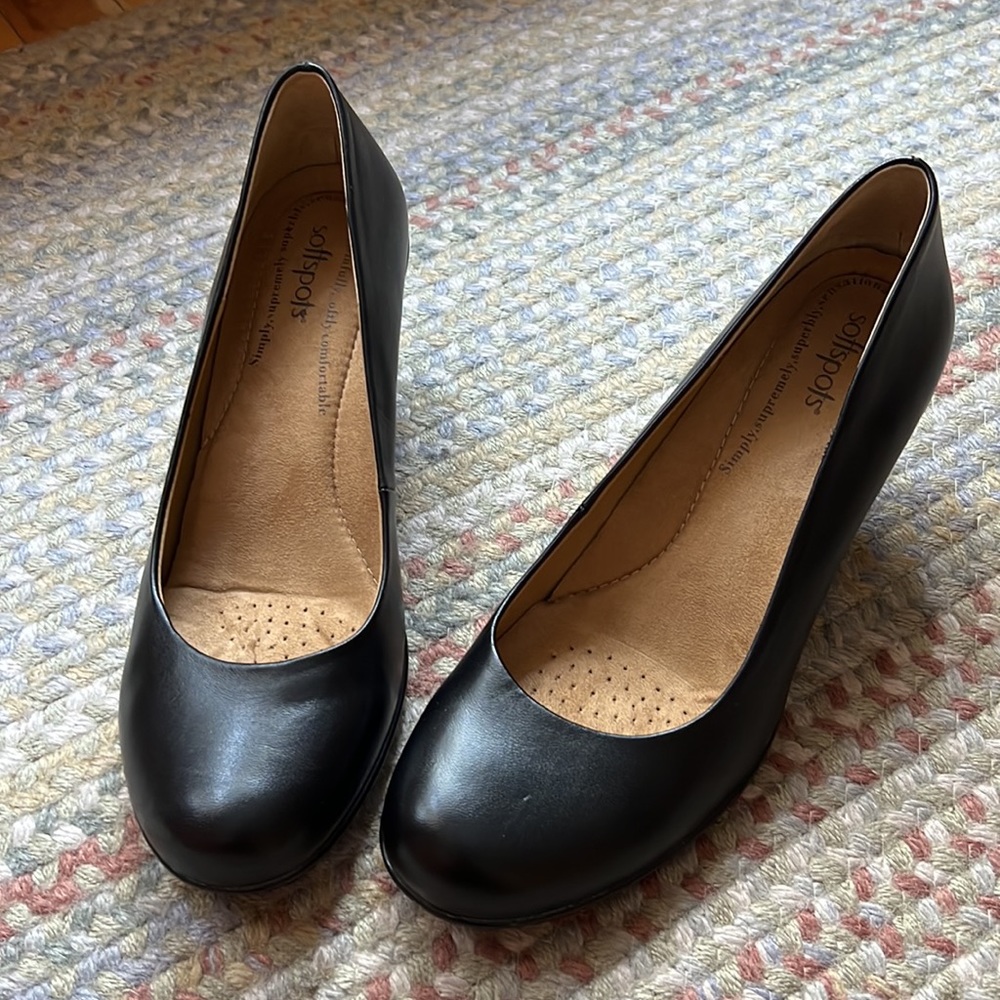 Softspots black leather pumps, size 9.5W. NWOT - Picture 8 of 10